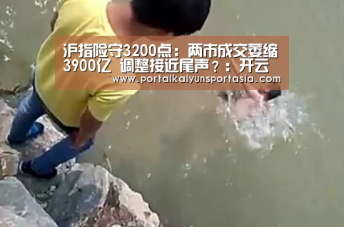 沪指险守3200点:两市成交萎缩3900亿 调整接近尾声?:开云官方网站(图1) KAIYUN体育